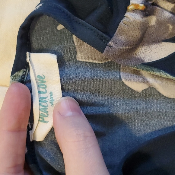 Pink Blush Peach Love Floral Maternity Maxi - Picture 3 of 5